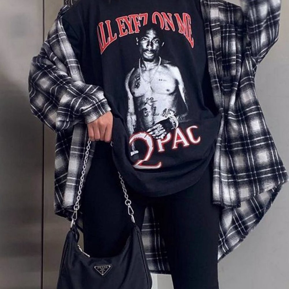 2Pac All Eyez On Me Vintage T-Shirt, Tupac Shakur Vintage Shirt Gift For Men